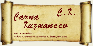Čarna Kuzmančev vizit kartica